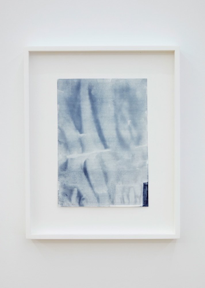 John Zurier
Indigo Note, 2021
ink on lined paper
9 7/8 x 6 7/8 inches (25 x 17.5 cm)
(JZ21-18)