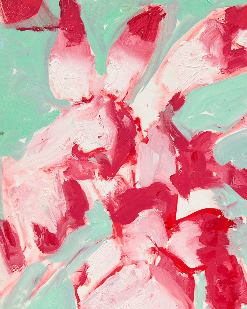 Alex Katz&amp;nbsp;
Study for Red on Aqua, 2020
oil on board&amp;nbsp;
12 x 9 inches (30.5 x 22.9 cm)
(AK20-03)&amp;nbsp;