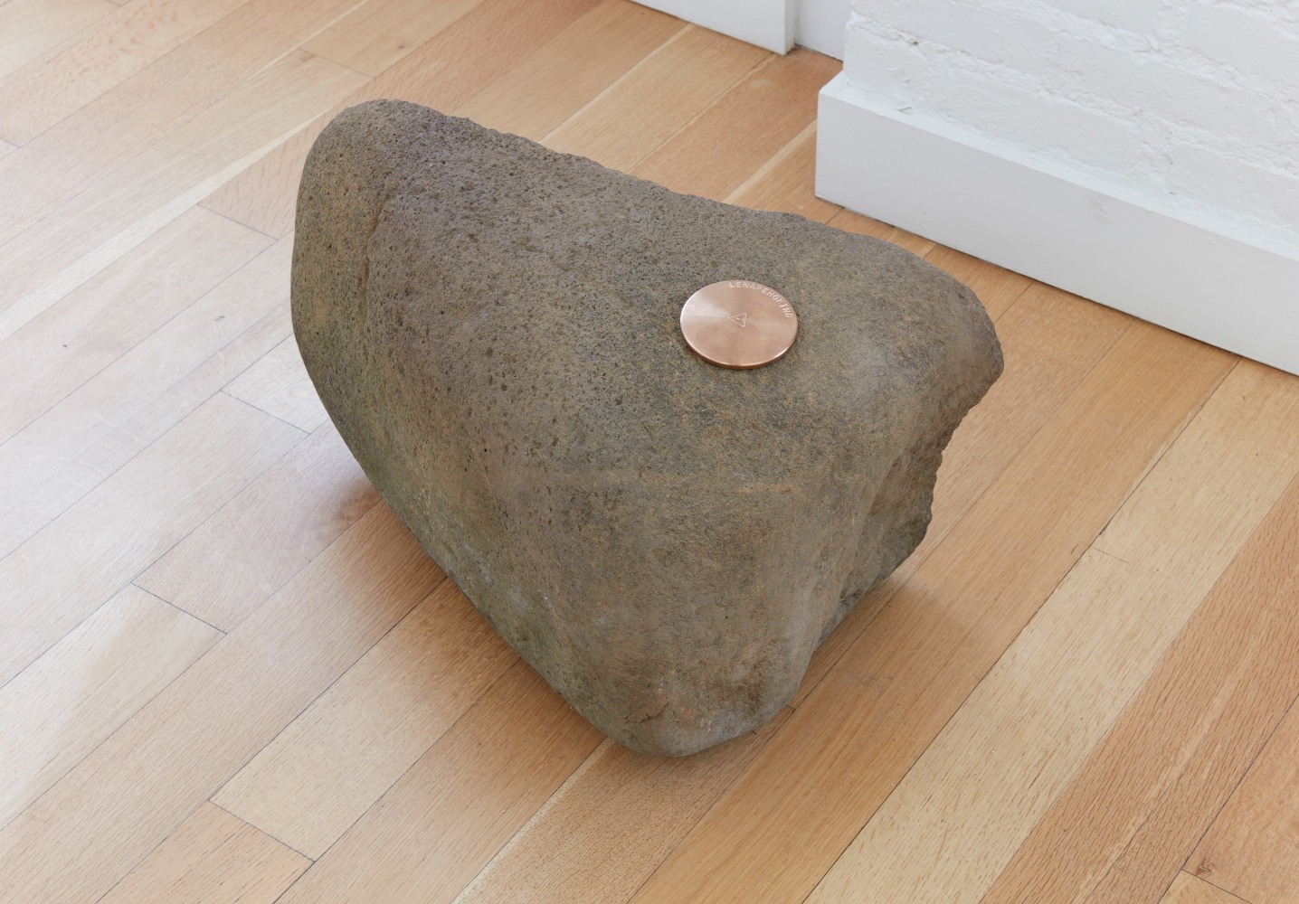 Nicholas Galanin

Translation Approximation, 2024

bronze survey marker and rock

13 x 22 x 12 inches (33 x 55.9 x 30.5 cm)

(NGA24-46)