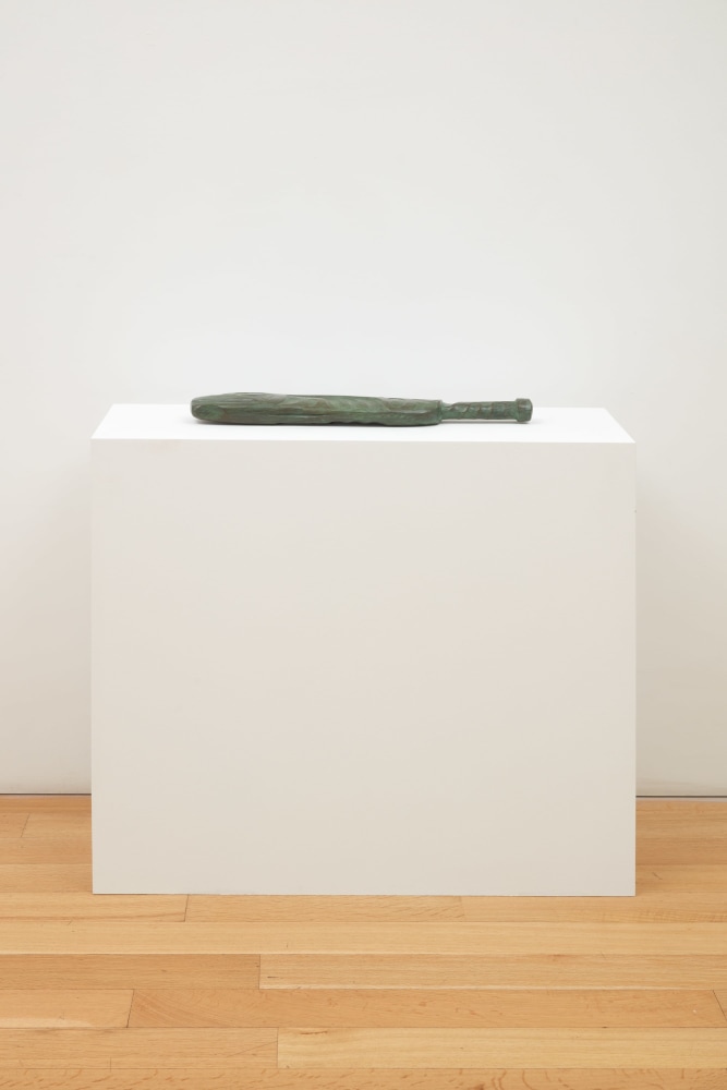 Nicholas Galanin
The persistence of Land claims in a climate of change (West), 2024
Bronze
21 1/2 x 4 x 1 1/2 inches (54.6 x 10.2 x 3.8 cm)
(NGA24-25)