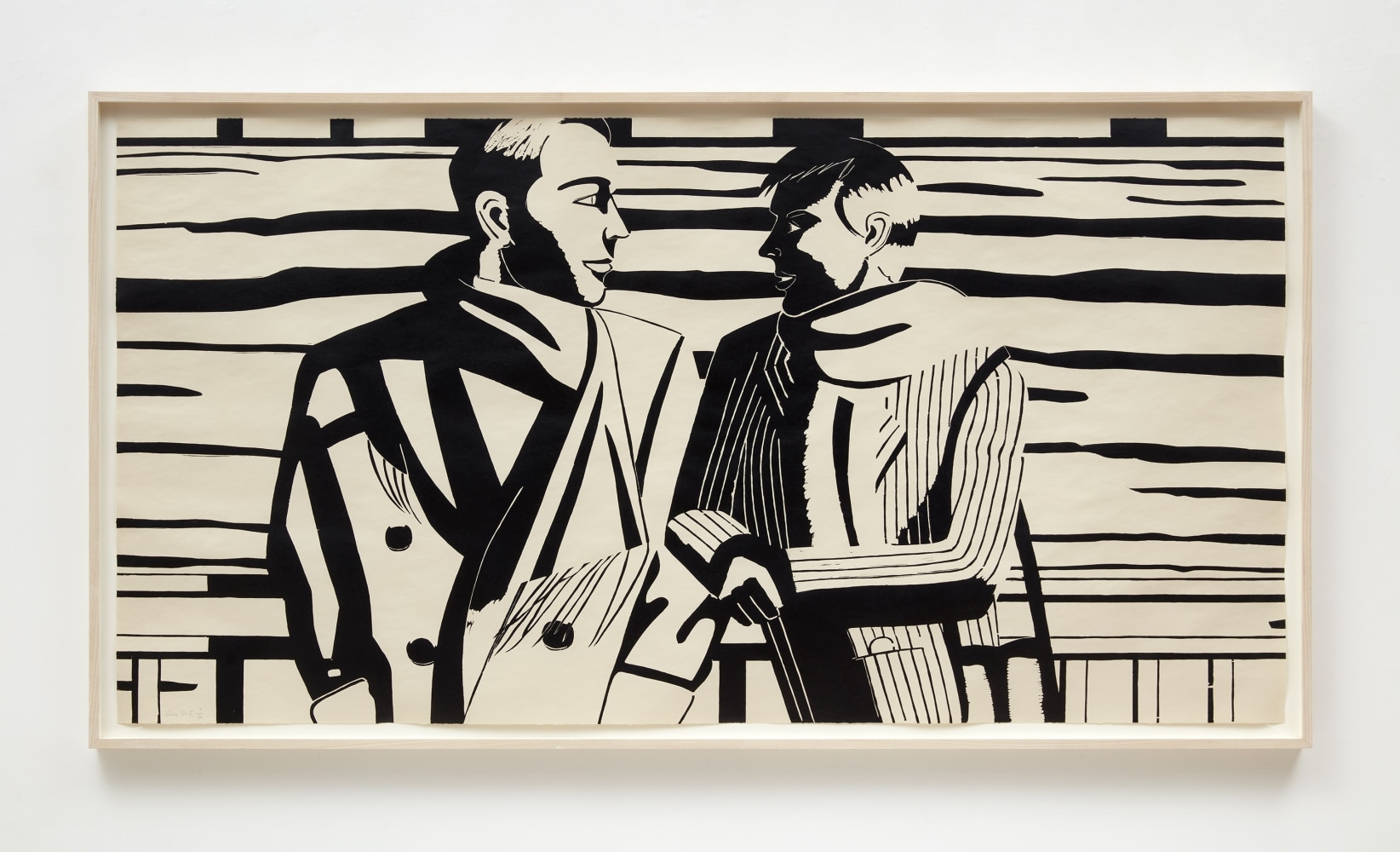 Alex Katz
3 PM, 1988
Woodcut on Dove Grey Archivart paper
36 3/4 x 72 inches (93.4 x 182.9 cm)
Edition of 50 + proofs
Printed by John C. Erickson, New York
Published by Peter Blum Edition, New York