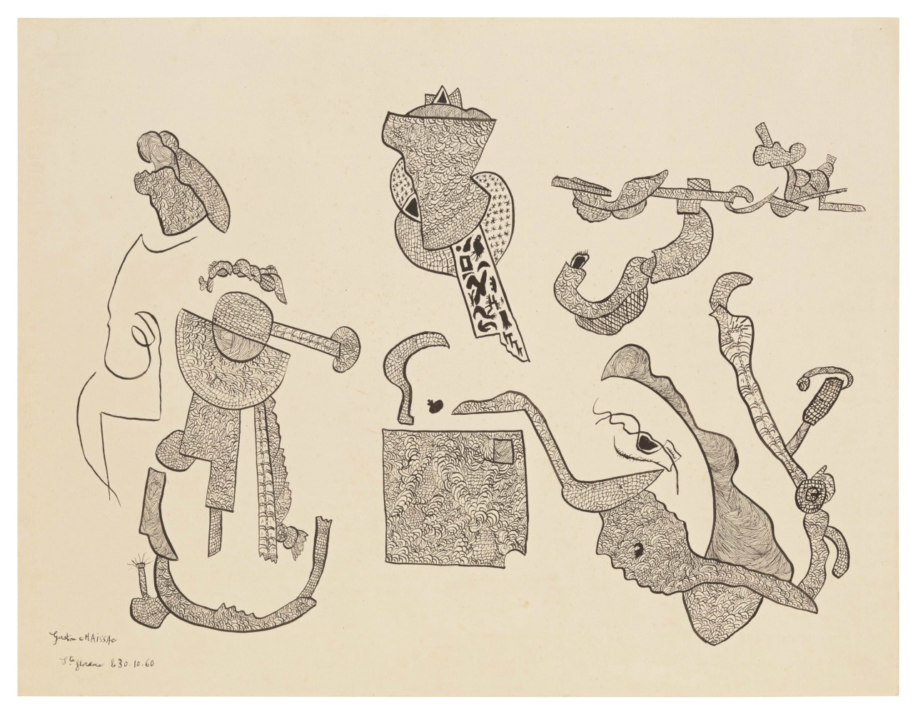 &amp;ldquo;Untitled&amp;rdquo;, 1960
India ink on paper
19 1/2 x 25 1/2 inches
49.5 x 64.5 cm
CHA 5