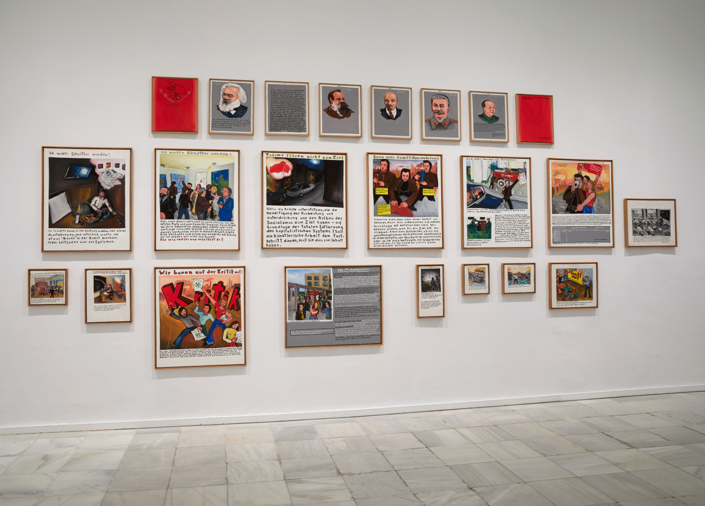 Installation view: &amp;quot;J&amp;ouml;rg Immendorff: The Task of the Painter&amp;quot;, Museo Reina Sofia, Madrid, 2019