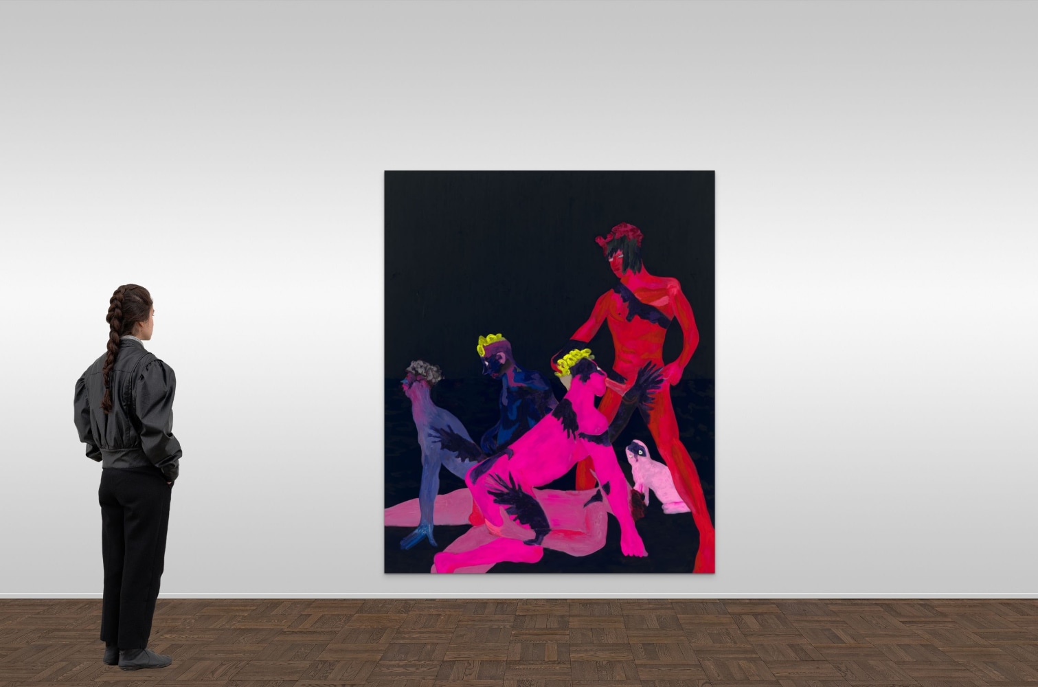 Florian Krewer

&amp;ldquo;birds in the wind&amp;rdquo;, 2023

Oil on canvas

90 x 74 inches

228.5 x 188 cm

KRE 237