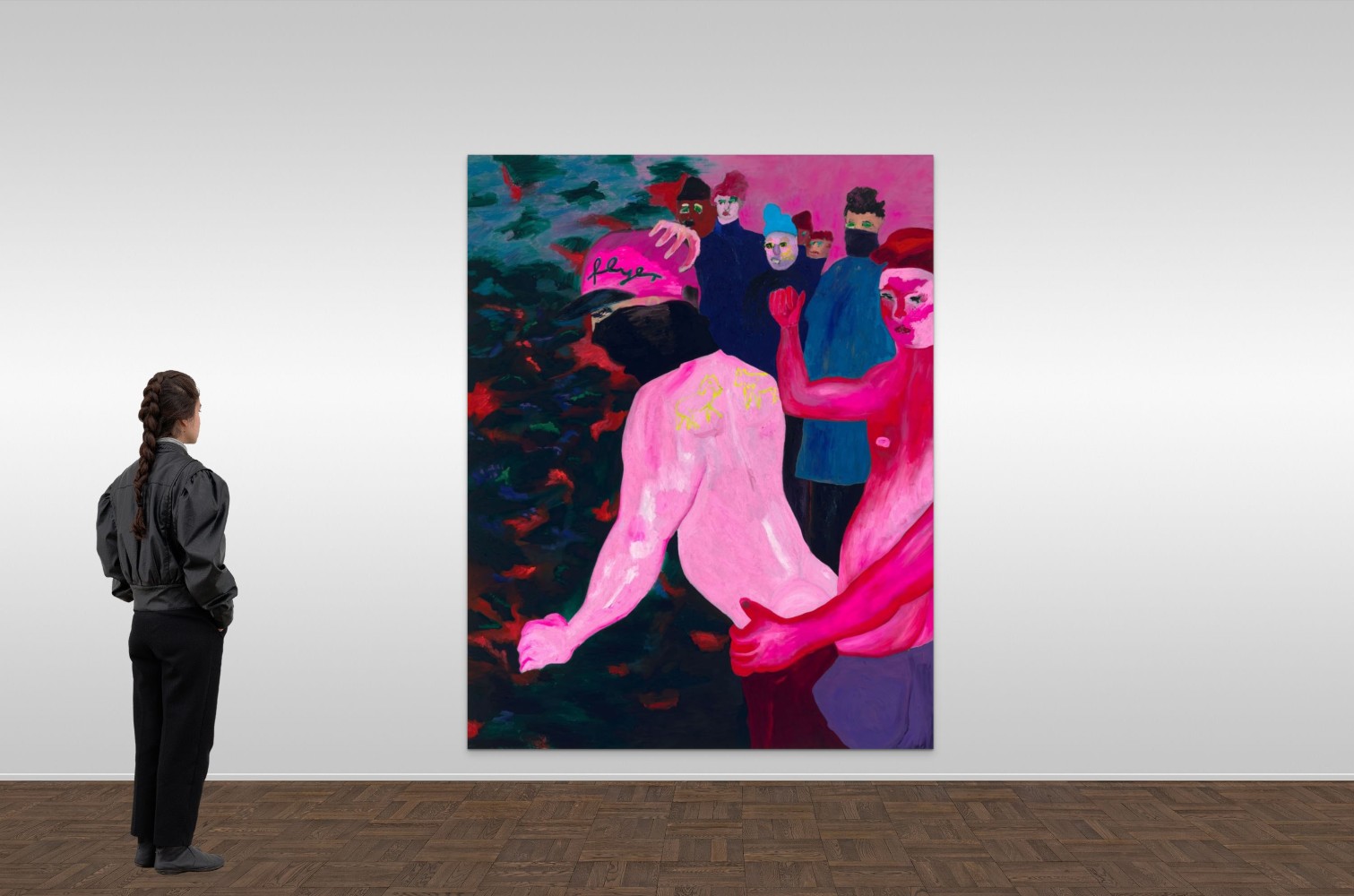 Florian Krewer

&amp;ldquo;sugar on me&amp;rdquo;, 2023

Oil on canvas

102 x 80 inches

259 x 203 cm

KRE 234