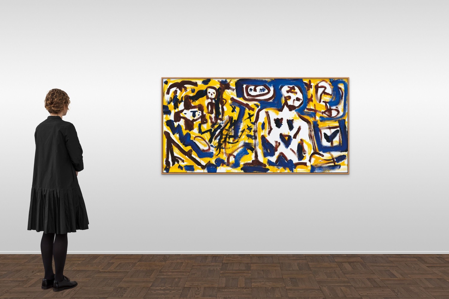 A.R. Penck
&amp;ldquo;Gelbe Nacht (Yellow Night)&amp;rdquo;, 1989
Oil on canvas
39 1/4 x 78 3/4 inches
100 x 200 cm
RP 594