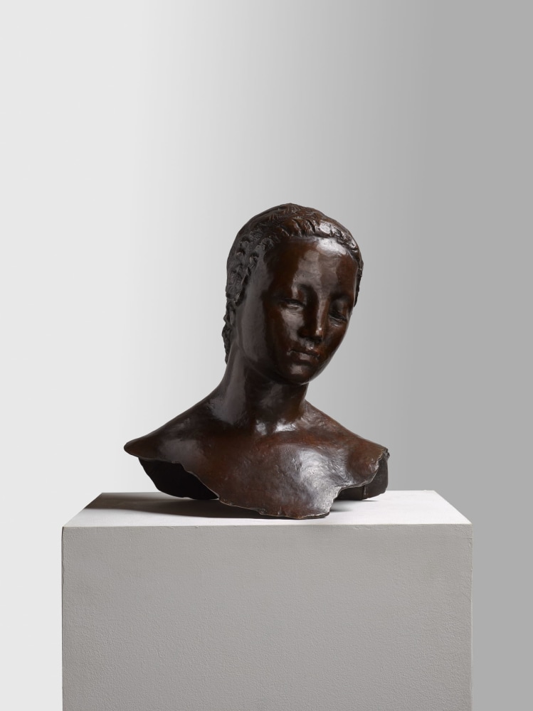 Wilhelm Lehmbruck

&amp;ldquo;Kopf der gro&amp;szlig;en Stehenden (Gesenkter Frauenkopf)&amp;rdquo;, 1911

Bronze

17 x 15 x 10 1/4 inches

43 x 38 x 26 cm

LEH 22/A

$850,000
&amp;nbsp;

Play Video
.inquireButton {    border: none;    color: #000000;    background-color: #f8f8f8;    border-radius: 5px;    padding:10px;    font-family: Garamond, serif;    font-size:12px;  }  .inquireButton:hover {    color: #000000 !important;    background-color: #e6e6e6;  }  .inquireButton: focus {    color: #000000 !important;    background-color: #e6e6e6;  }



&amp;nbsp;
