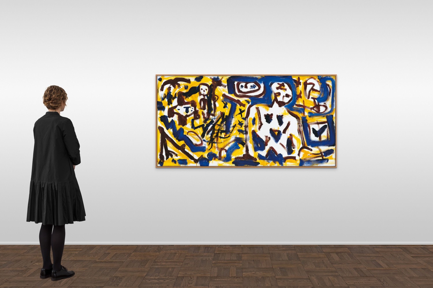 A.R. Penck
&amp;ldquo;Gelbe Nacht&amp;rdquo;, 1989
Oil on canvas
39 1/4 x 78 3/4 inches
100 x 200 cm
RP 594