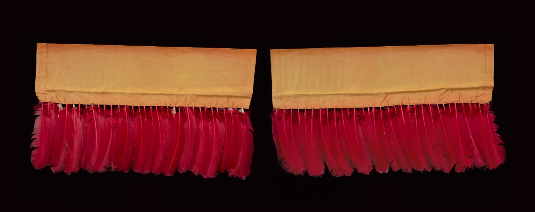 James Lee Byars

&amp;ldquo;The Wings for Writing&amp;rdquo;, ca. 1972

Dyed feathers, silk, thread

Two parts, each:

19 x 32 3/4 inches

48 x 83 cm

JB 7/F

$275,000