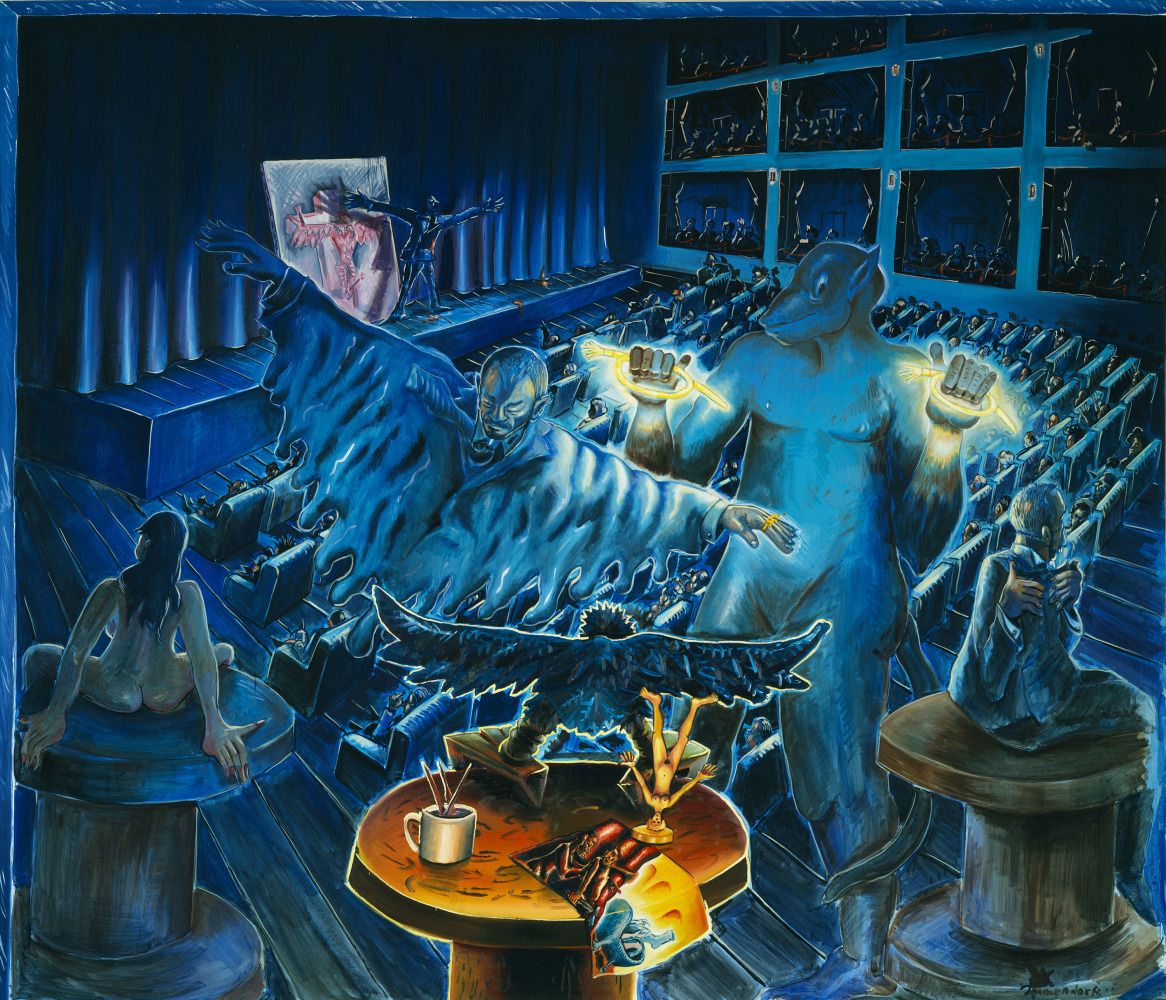 Jörg Immendorff, Versuchung des heiligen Antonius (Temptation of Saint Anthony), 1985