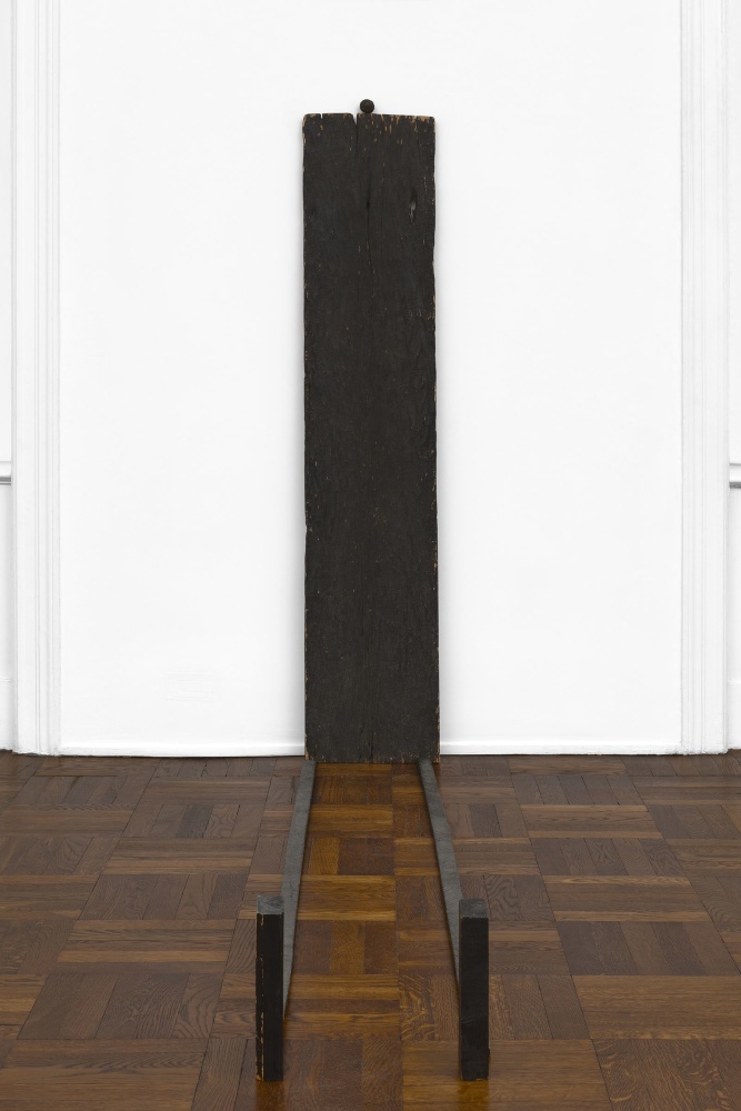 James Lee Byars

&amp;ldquo;Self-Portrait&amp;rdquo; ca. 1959

Painted wood, bread

Six parts, overall:

65 x 13 x 78 1/2 inches

165 x 33 x 199.5 cm

JB 1/A
