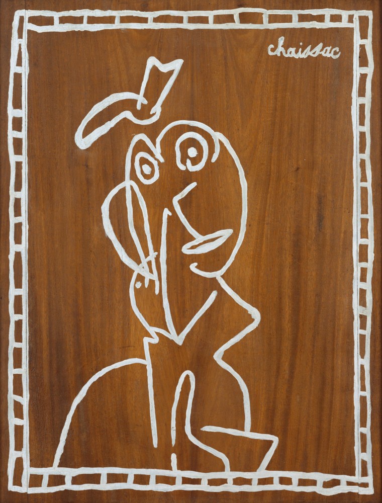 &amp;ldquo;Untitled (Personnage)&amp;rdquo;, 1948
Oil on wood
41 3/4 x 32 3/4 inches
106 x 83 cm
CHA 17

$150,000