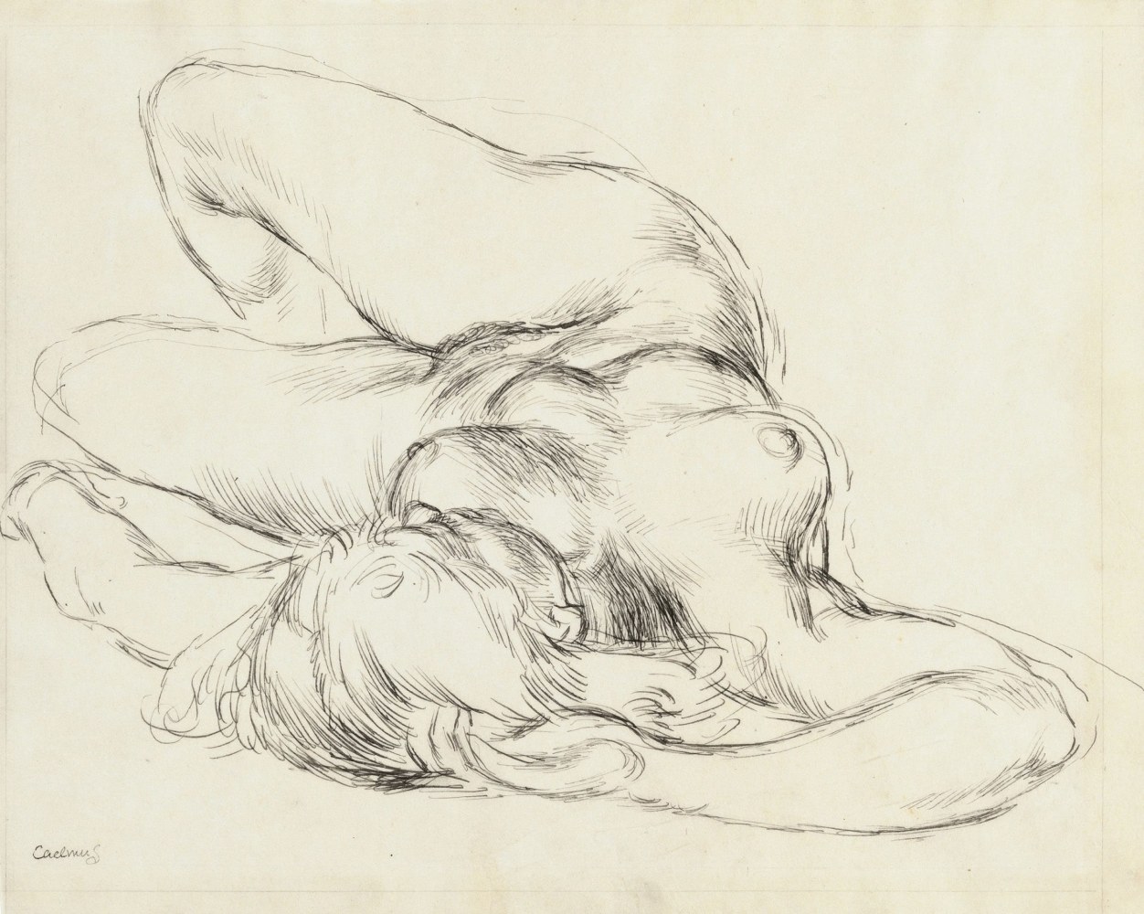 Paul Cadmus, Reclining Nude, circa 1933