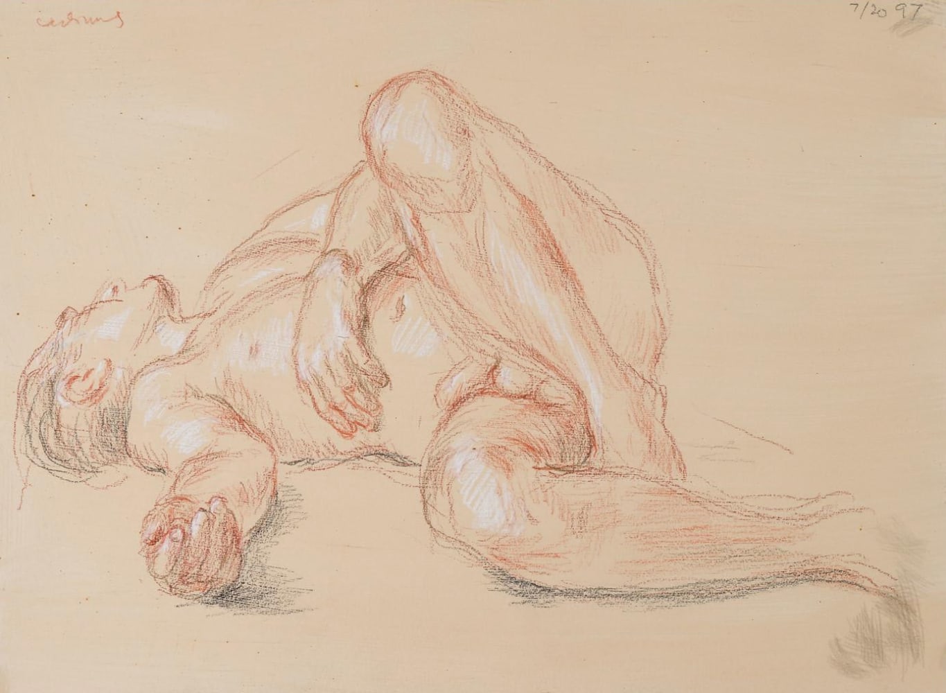 Paul Cadmus, Untitled Reclining Nude, 1997