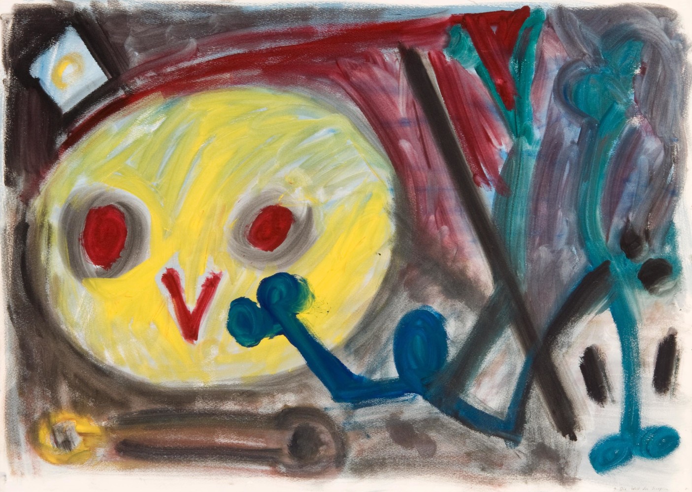 &amp;ldquo;9 Die Welt des Scorpion (9 The World of the Scorpion)&amp;rdquo;, ca. 1973-1975

Gouache on paper

28 3/4 x 40 1/4 inches

73 x 102.5 cm

RPZ 6040