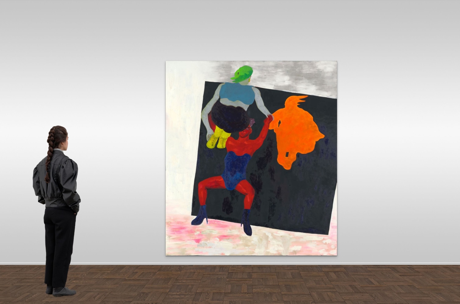 Florian Krewer
&amp;ldquo;levitation&amp;rdquo;, 2022
Oil on canvas
98 1/2 x 87 inches
250 x 221 cm
KRE 200