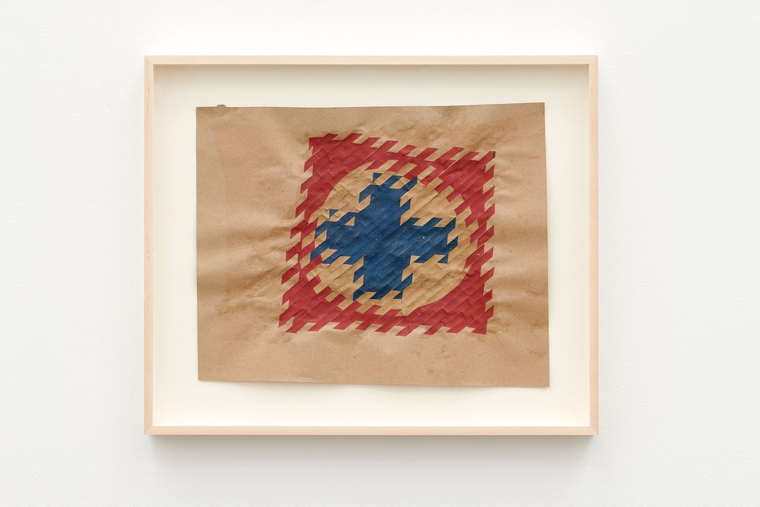Dami&amp;aacute;n Ortega (1967), Proyecto para estadio Cruz Azul, 2019, kraft paper and cement bag cutouts., 38 x 48 cm. (14.96 x 18.9 in.)