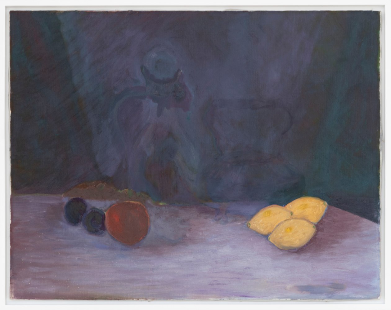 Gedi Sibony
Still Life with Missing Elements, 2019
Oil on oil painting
Painting: 21 7/8 x 28 1/8 x 3/4 inches (55.6 x 71.4 x 1.9 cm)
Frame: 23 1/2 x 29 1/2 x 1 3/4 inches (59.7 x 74.9 x 4.4 cm)