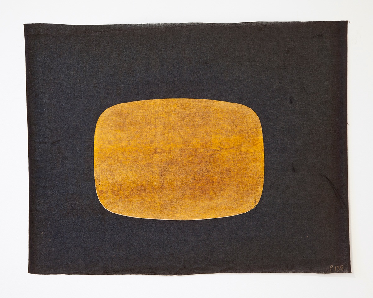 Tony Conrad

Yellow TV, February 3, 1973

Citron Yellow Daylight Fluorescent Naz-Dar Screen Process Ink, Naz-Dar No. 5594, and Scrink Transparent Base, Craftint No. 493, applied over Super White Process Color, Art-Brite No. 700, on Saturated Felt&amp;nbsp;

Felt: 28 1/4 x 36 inches (71.8 x 91.4 cm)

Frame: 30 1/4 x 38 1/2 x 1 3/4 inches (76.8 x 97.8 x 4.4 cm)

(TC.154)