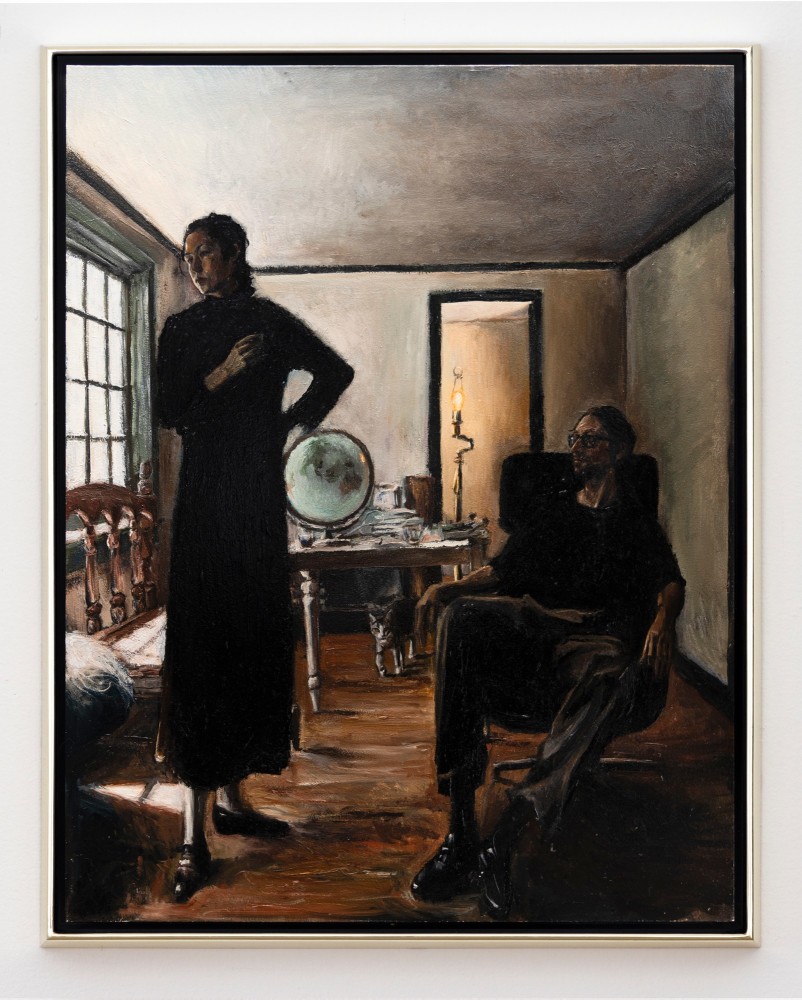 Giangiacomo Rossetti
Fantasia n.9 - la casa dagli spiriti buoni, 2020
Oil on aluminum panel, artist&amp;#39;s frame
Painting: 18 x 14 inches (45.7 x 35.6 cm)
Artist frame: 19 x 15 x 1 3/8 inches (48.3 x 38.1 x 3.5 cm)