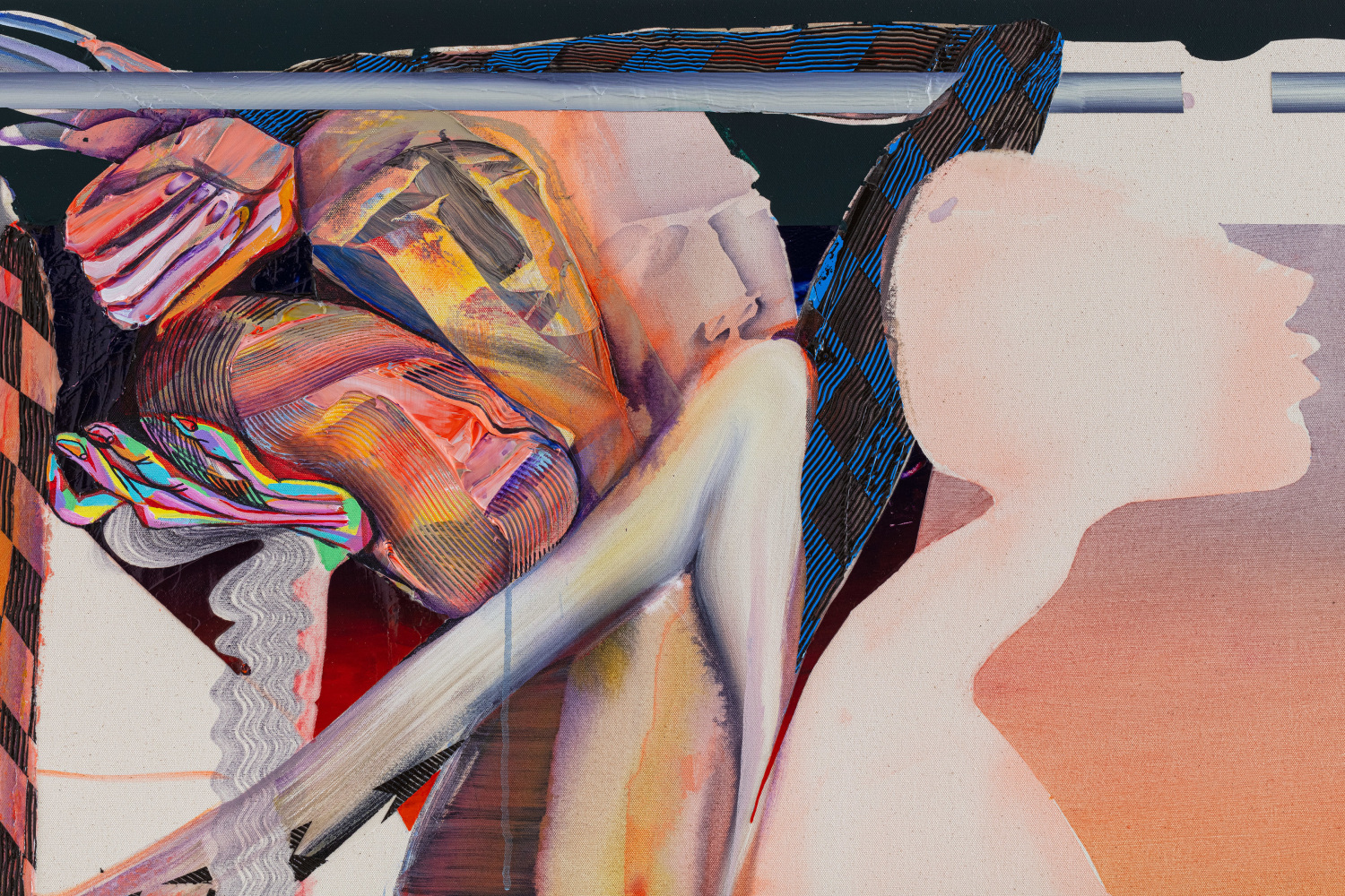 Christina Quarles
Get Lifted&amp;nbsp;(detail)
2020
Acrylic on canvas
84 x 72 inches (213.4 x 182.9 cm)