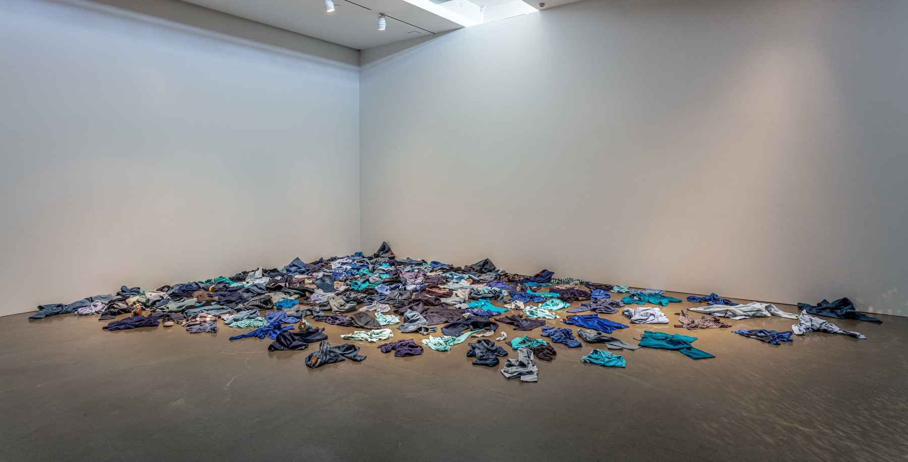 Kader Attia
La Mer Morte (The Dead Sea)
2015
Floor installation made of secondhand blue clothes
Dimensions Variable

&amp;euro;100,000

DOUBLE CLICK IMAGE FOR MORE VIEWS