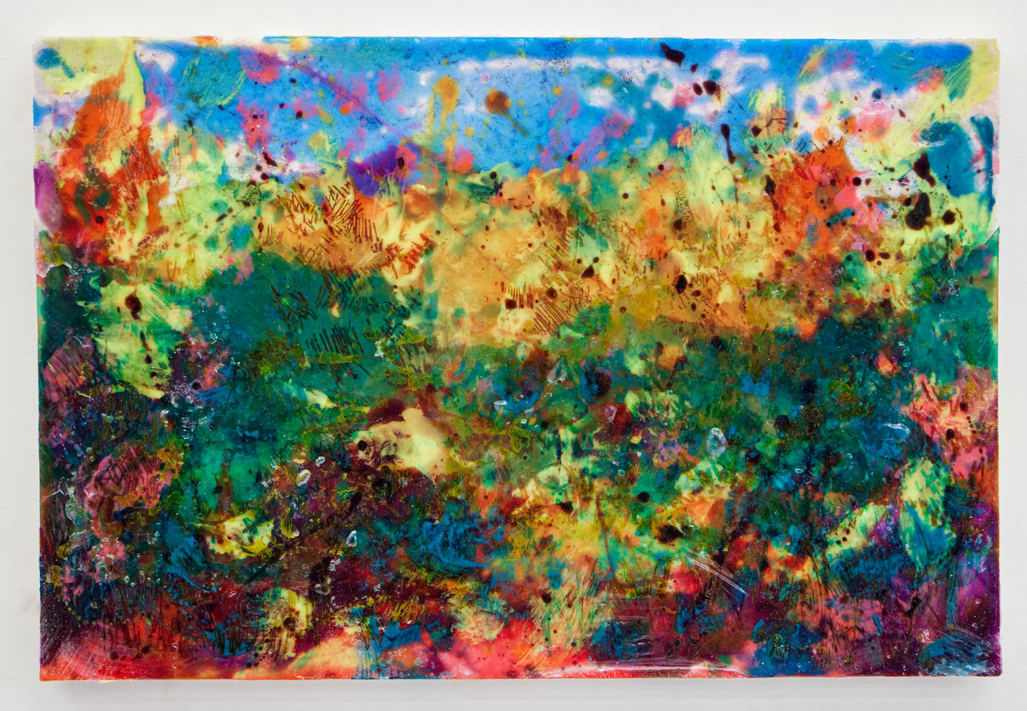 Kevin Beasley
Vista XLI
2023
Polyurethane resin, raw Virginia cotton, Sharpie transfer
16 x 24 x 1 1/2 inches (40.6 x 61 x 3.8 cm)