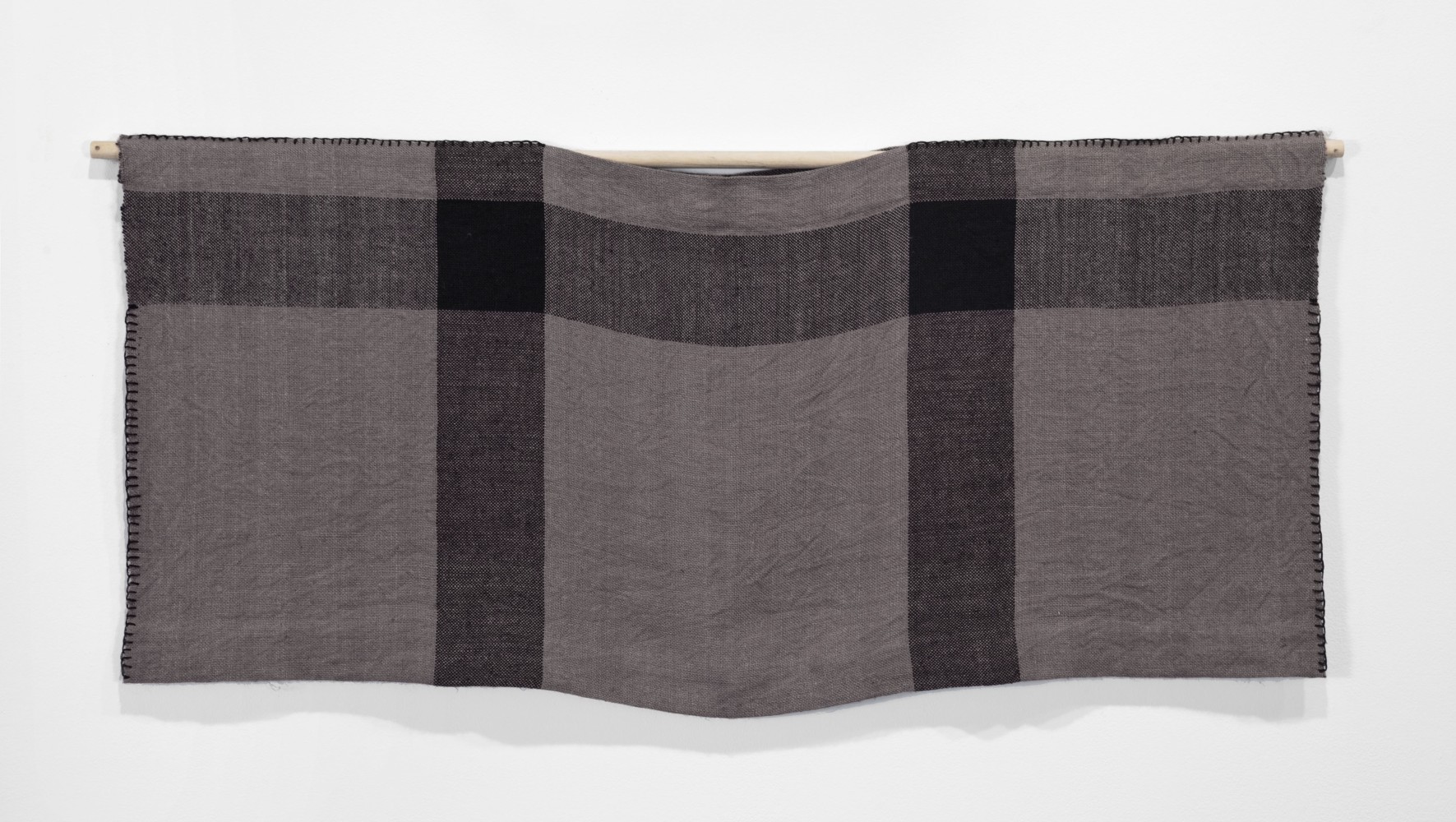 A-Z Personal Panels (Wide Grey and Black Top)
2012
Linen
19 1/2 x 42 3/4 inches (49.5 x 108.6 cm)