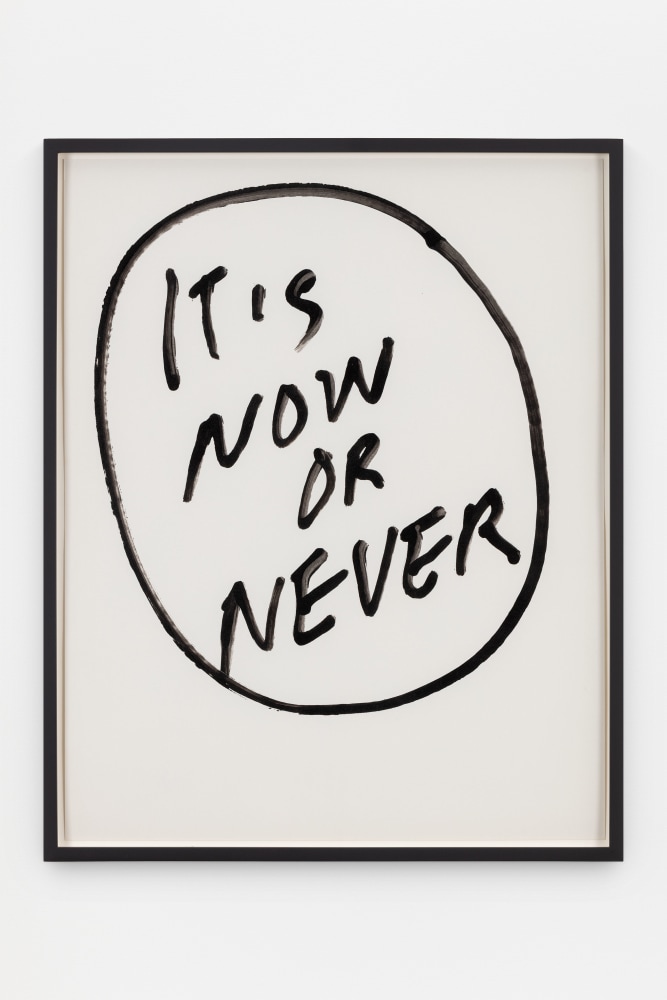Jack Pierson
It&amp;#39;s Now or Never
2020
Krink marker on paper

Framed Dimensions:
25 1/4 x 20 1/4 x 1 1/2 inches (64.1 x 51.4 x 3.8 cm)
Paper Dimensions:
24 x 19 inches (61 x 48.3 cm)

$6,000