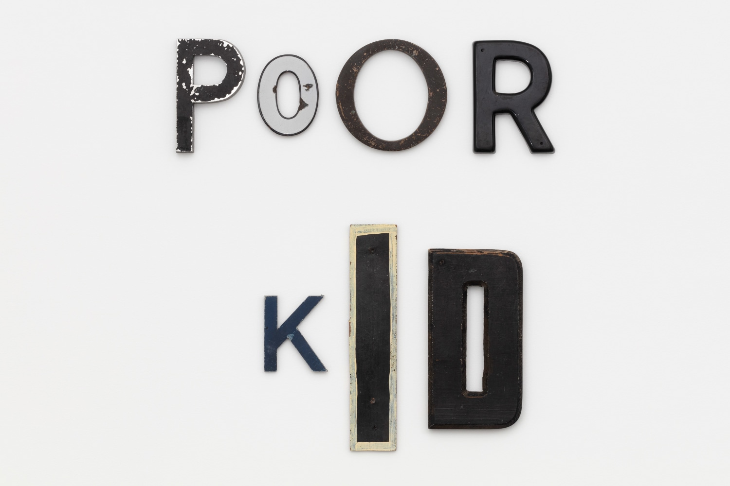 Jack Pierson
Poor Kid
2010
Metal, wood, plastic
22 x 20 1/4 inches (55.9 x 51.4 cm)
$75,000
