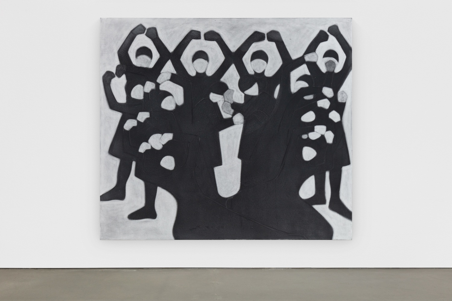 Silke Otto-Knapp
Group (Svadebka)
2020
Watercolor on canvas
67 x 59 x 3/4 inches (170 x 150 x 2 cm)