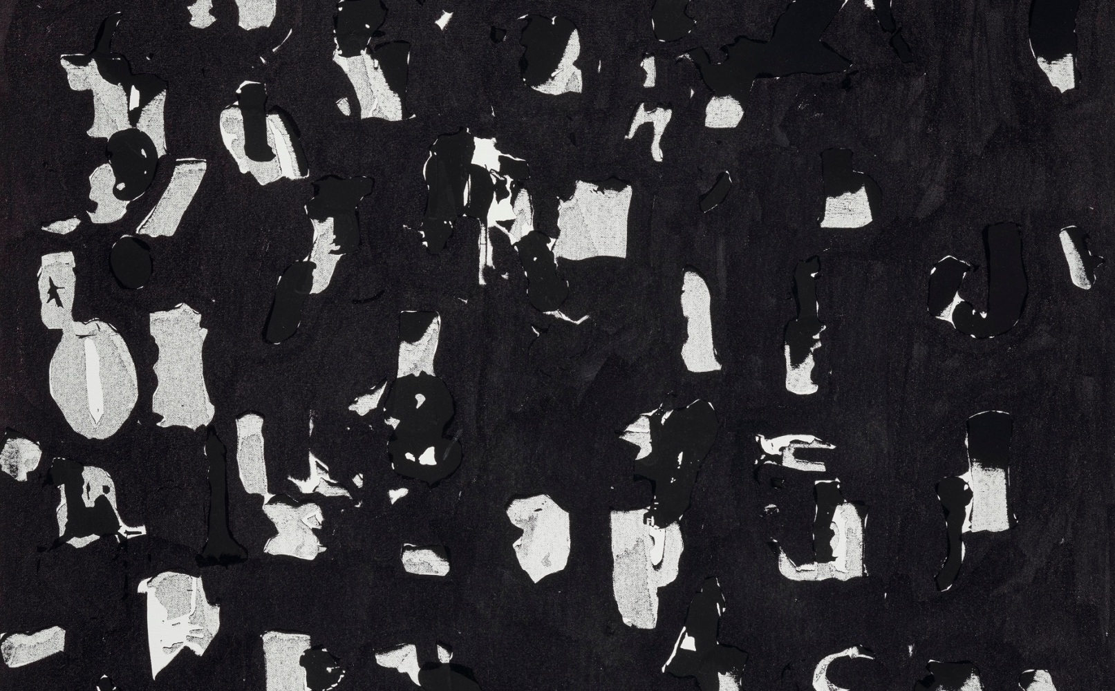 Glenn Ligon
Study for Debris Field #29 (detail)
2018
Etching ink and ink marker on canvas
40 x 32 inches (101.6 x 81.3 cm)