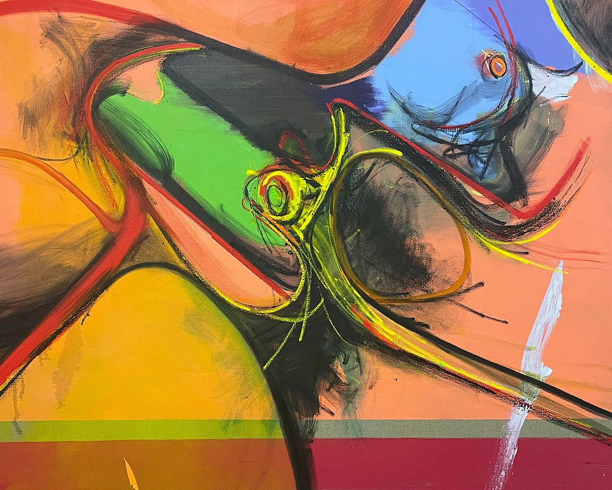 Daniel Richter
Einzelgespricht&amp;nbsp;(detail)
2021
Oil on canvas
91 5/8 x 68 x 2 1/2 inches (232.8 x 172.7 x 6.1 cm)
&amp;euro;200,000