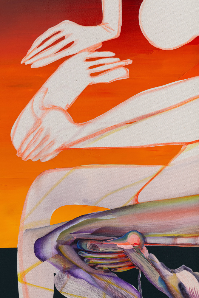 Christina Quarles
Get Lifted&amp;nbsp;(detail)
2020
Acrylic on canvas
84 x 72 inches (213.4 x 182.9 cm)