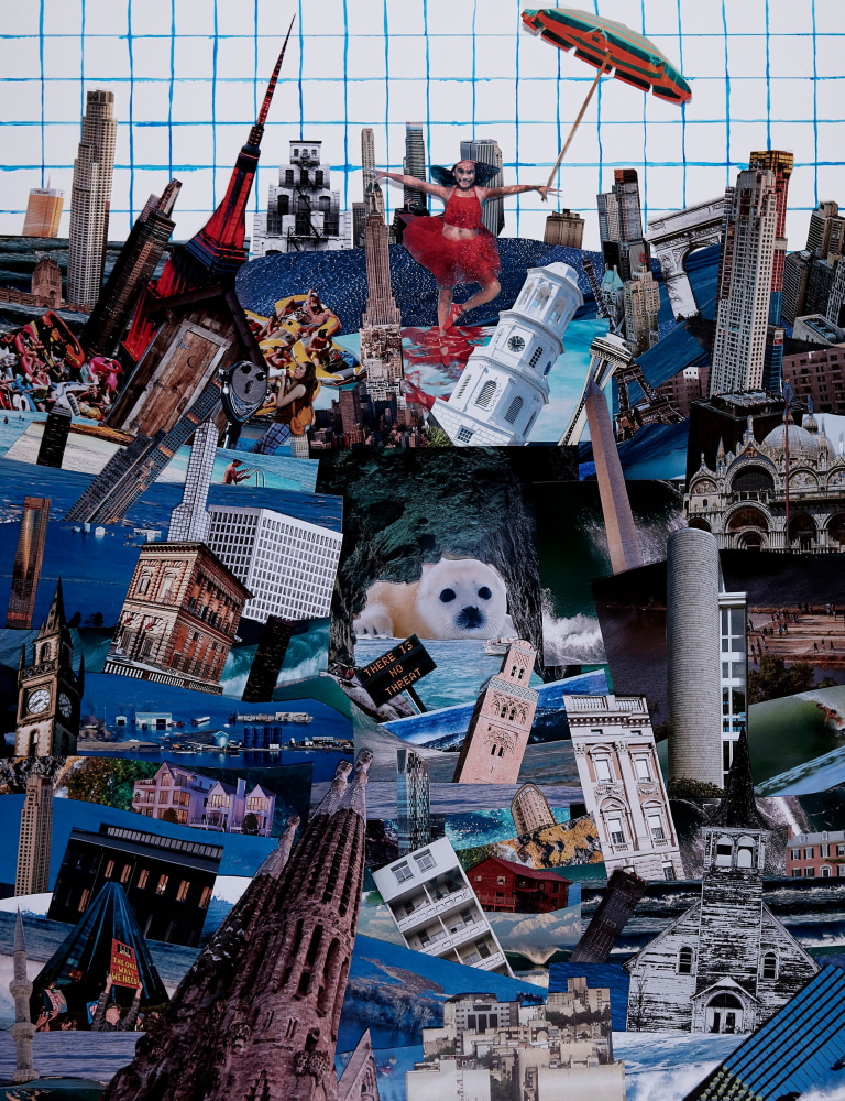 Catherine Opie
Untitled #5 (Political Collage)&amp;nbsp;(detail)
2019
Digital video on monitor
1:52, looped
75 1/4 x 31 1/2 &amp;nbsp;x 17 &amp;nbsp;inches (191 x 80 x 43 cm)
Edition of 3 + 2 AP