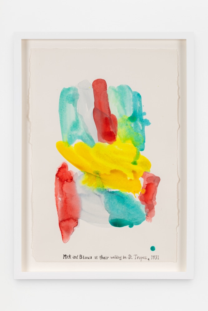 Jack Pierson
Mick and Bianca at Their Wedding in St. Tropes, 1971
1994
Gouache on paper
Framed Dimensions:
24 7/8 x 18 x 2 inches (63.2 x 45.7 x 5.1 cm)
Paper Dimensions:
21 1/2 x 14 inches (54.6 x 35.6 cm)
$12,000