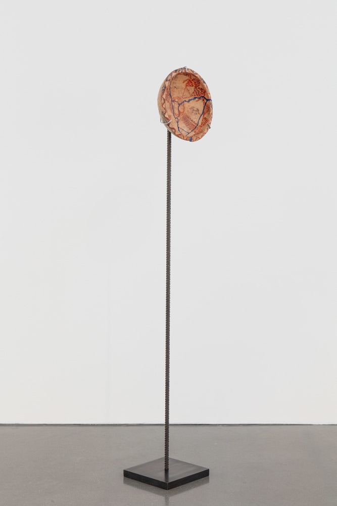 Kader Attia
Untitled
2020
Ceramic, terracotta, epoxy resin and steel plinth
Artwork Dimensions:
11 7/8 x 11 7/8 x 5 inches (30 x 30 x 12.5 cm)
Overall Dimensions:
55 3/4 x 9 7/8 x 9 7/8 inches (141.6 x 25.1 x 25.1 cm)