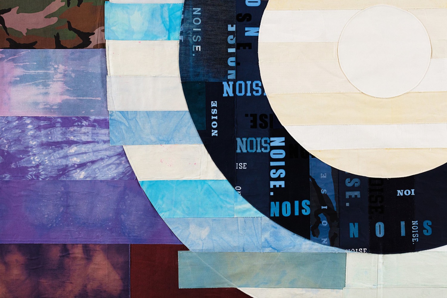 Target&amp;nbsp;(detail)
2020
Mixed fabrics
116 x 119 1/2 x 3 inches (294.6 x 303.5 x 7.6 cm)

&amp;nbsp;