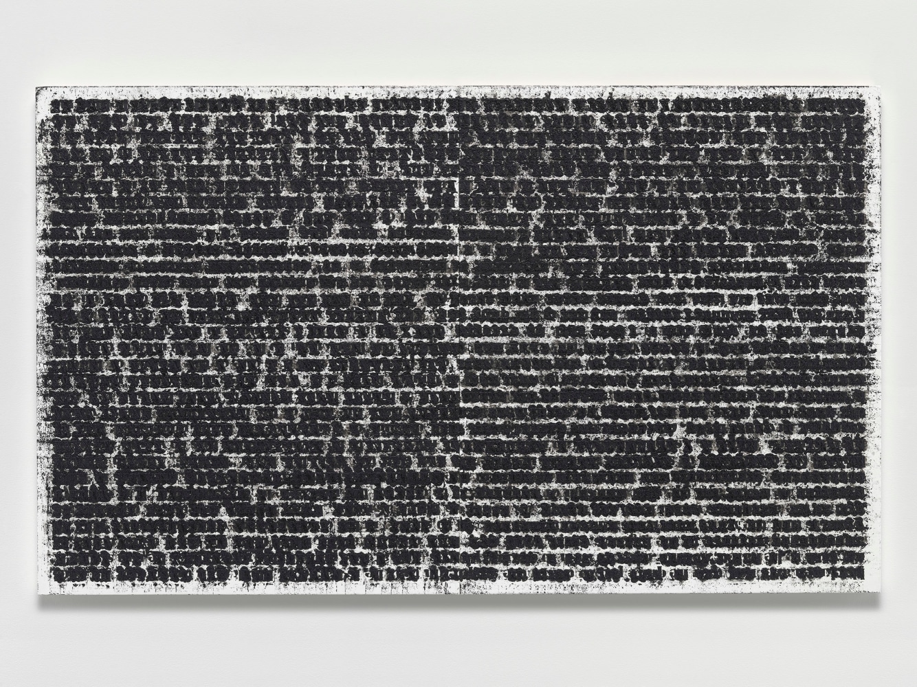 Glenn Ligon
Redacted #5
2023
Oil stick and gesso on two canvases
Overall: 47 1/8 x 78 x 1 3/4 inches (119.7 x 198 x 4.4 cm)