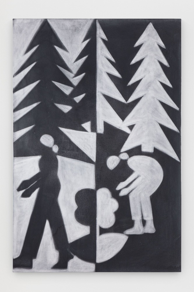 Silke Otto-Knapp
Forest (detail)
2019
Watercolor on canvas
3 panels, overall:
59 1/8 x 118 1/8 x 3/4 inches (150 x 300 x 1.9 cm)