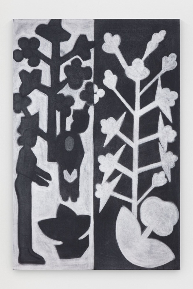 Silke Otto-Knapp
Forest (detail)
2019
Watercolor on canvas
3 panels, overall:
59 1/8 x 118 1/8 x 3/4 inches (150 x 300 x 1.9 cm)