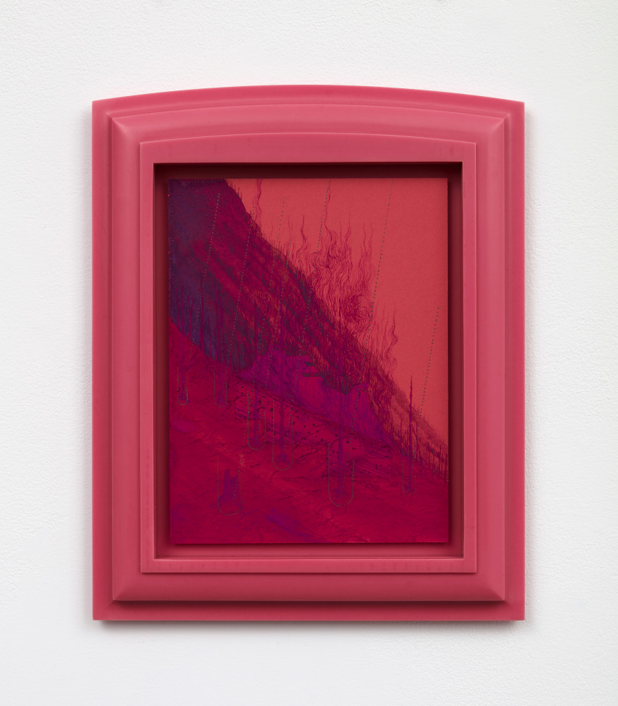 Matthew Barney
Ruby Ridge
2021
Gouache and graphite on colored paper in high density polyethylene frame
15 1/2 x 12 1/2&amp;nbsp;inches (39.4 x 31.8 cm)

DOUBLE CLICK IMAGE FOR MORE VIEWS