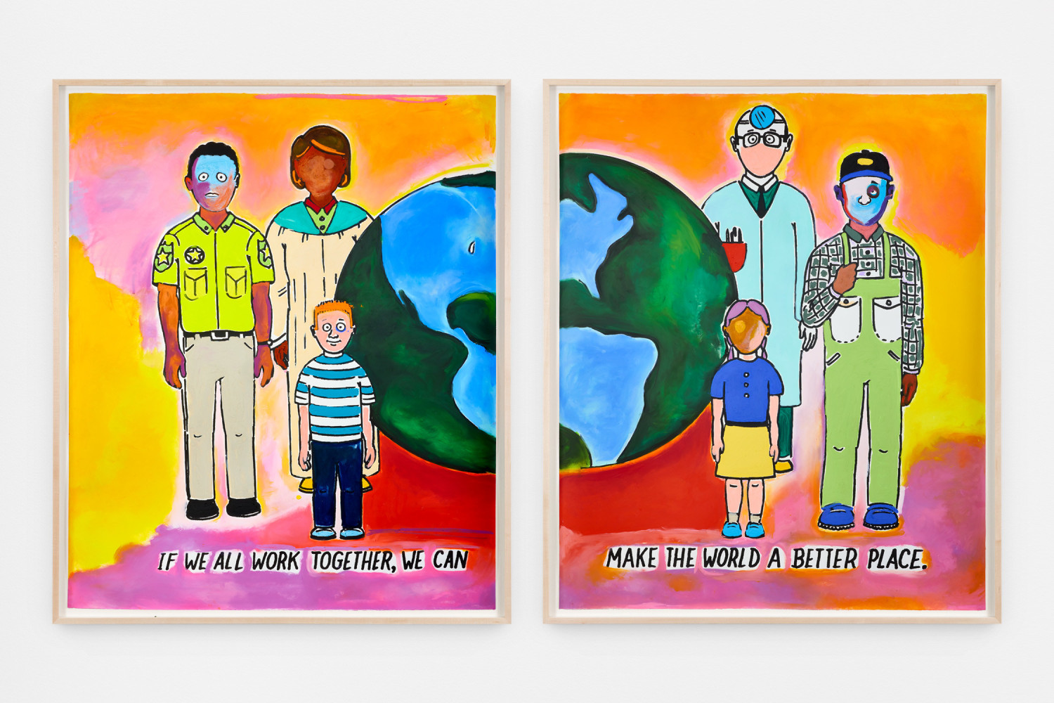 Sable Elyse Smith
Coloring Book 149
2024
Screen printing ink, oil pastel, and oil stick on paper
63 x 52 3/4 x 2 1/2 inches (160 x 134 x 6.4 cm) each