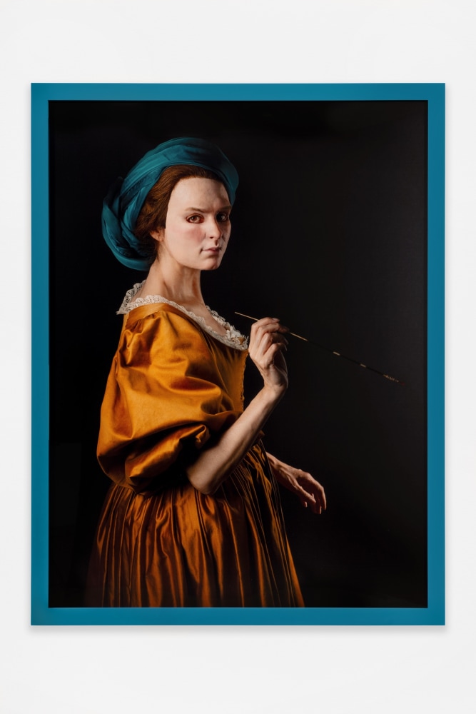 Gillian Wearing
Me as Artemisia Gentileschi
2023
Framed c-type print
63 3/4 x 48 1/2 x 1 1/2 inches (162 x 123.2 x 3.8 cm)