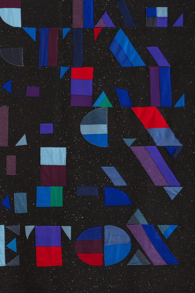 Digital Detox&amp;nbsp;(detail)
2020
Mixed fabrics
115 x 102 1/4 x 3 inches (292.1 x 259.7 x 7.6 cm)
&amp;nbsp;