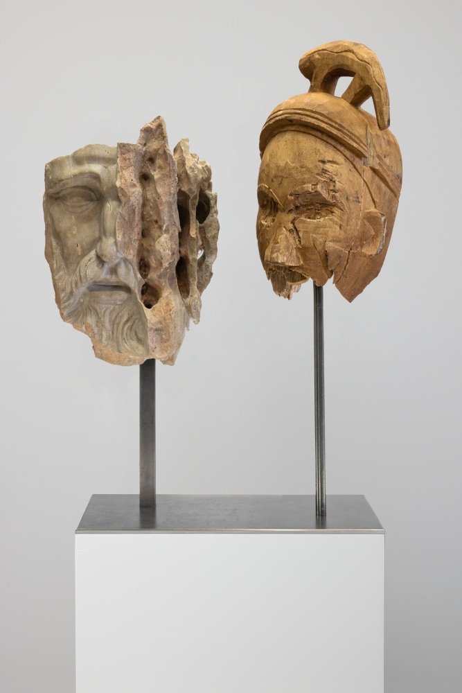 Kader Attia
A Love Story #2
2024
Limestone, wood and metal
23 5/8 x 15 3/4 x 7 7/8 inches (60 x 40 x 20 cm)