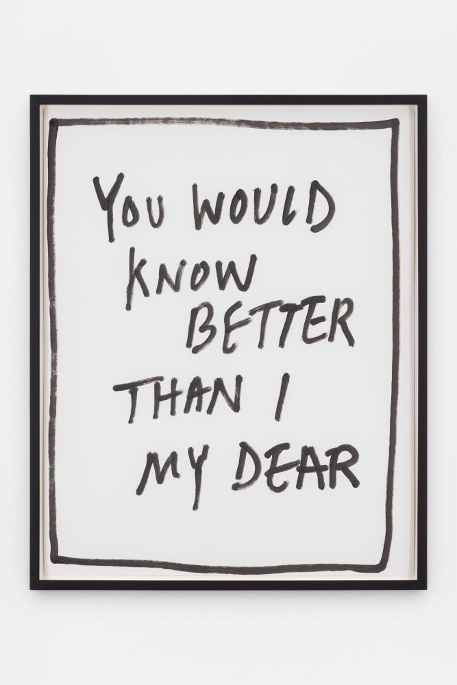 Jack Pierson
You Would Know Better Than I My Dear
2020
Krink marker on paper

Framed Dimensions:
25 1/4 x 20 1/4 x 1 1/2 inches (64.1 x 51.4 x 3.8 cm)
Paper Dimensions:
24 x 19 inches (61 x 48.3 cm)

$6,000