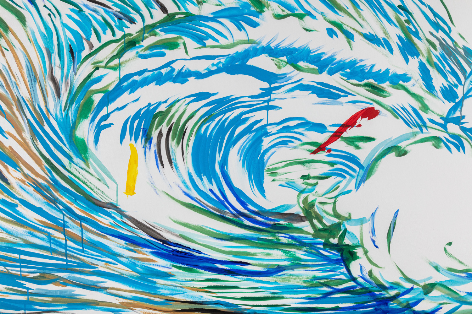 Raymond Pettibon
No Title (The Clear-cut brow)&amp;nbsp;(detail)
2020
Acrylic, ink, and colored pencil on paper
59 5/8 x 108 inches (151.4 x 274.3 cm)