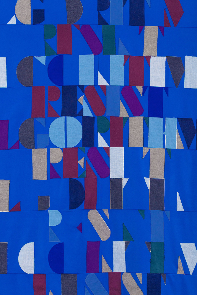 Resist Algorithms&amp;nbsp;(detail)
2020
Mixed fabrics
118 x 98 1/2 x 3 inches (299.7 x 250.2 x 7.6 cm)