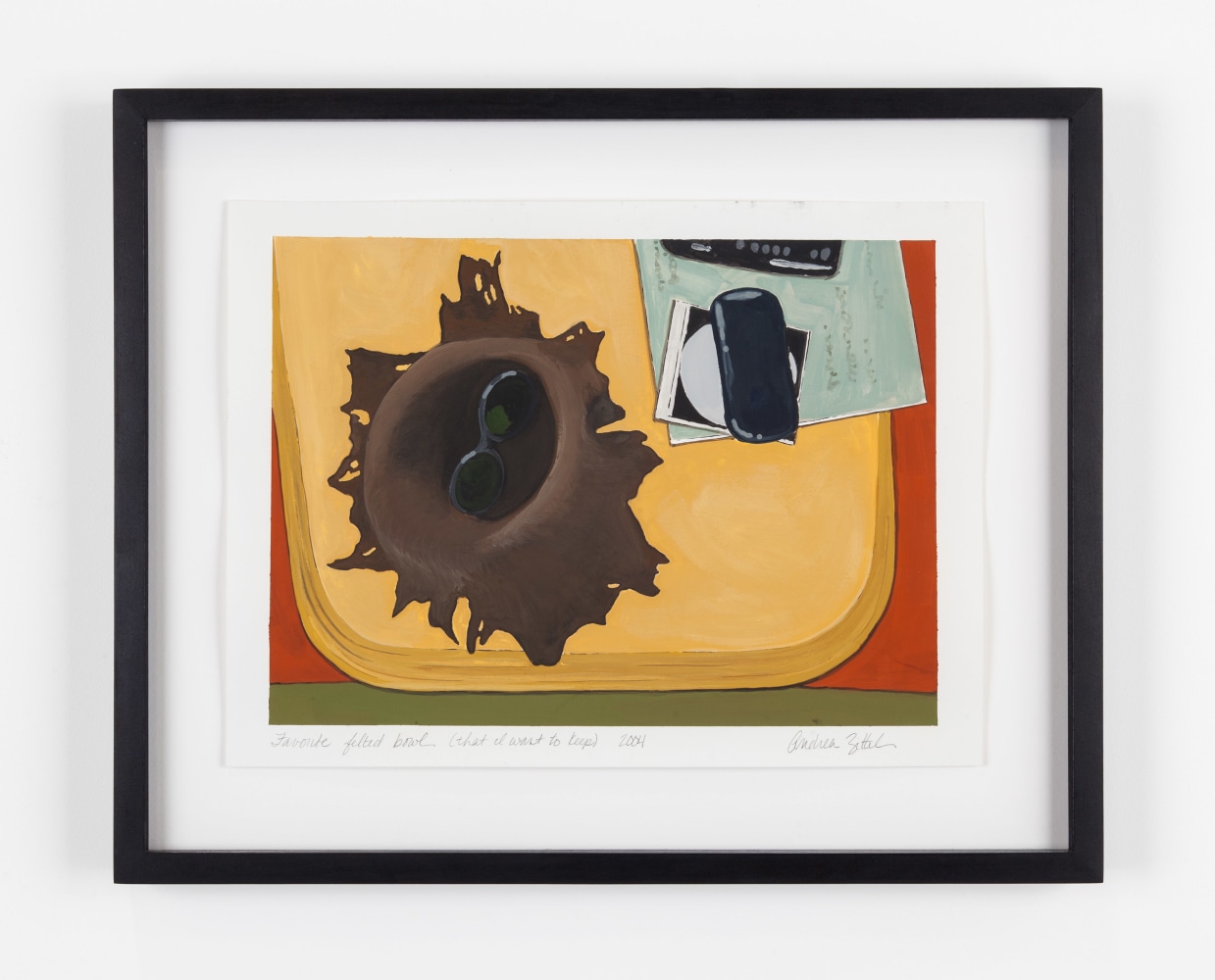 Favorite felted bowl (that I want to keep)
2004
Gouache on paper

Paper Dimensions:
9 x 12 inches (22.9 x 30.5 cm)
Framed Dimensions:
12 1/2 x 15 1/2 inches (31.8 x 39.4 cm)